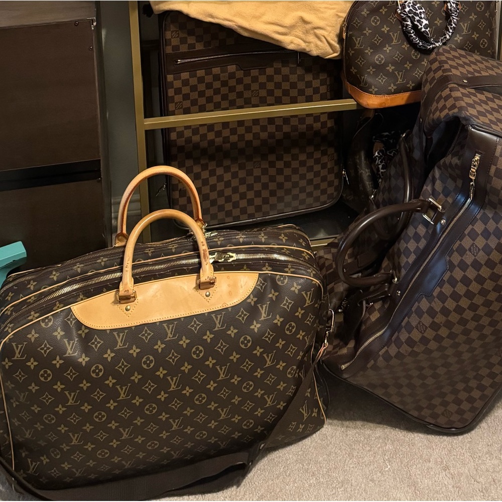 Louis Vuitton Monogram Alize Compartment Luggage Travel Bag
